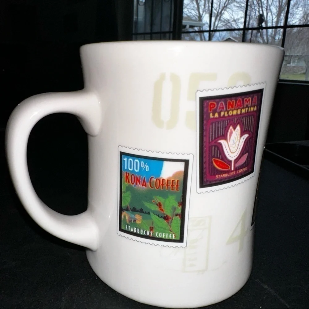 Starbucks Barista mug 2002 travel stamps